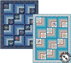 Deep Blue Sea Shark Bite Free Quilt Pattern