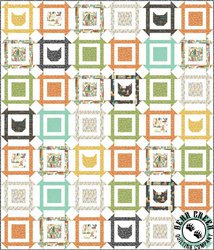 Purrfect Day Cat Block Party Free Quilt Pattern