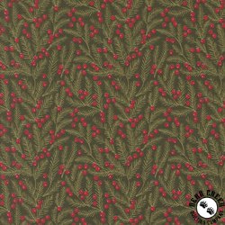 Moda Berry And Pine Needles Evergreen Moda Berry And Pine Needles Evergreen