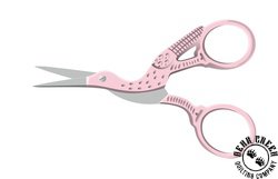 Lori Holt Vintage Stork Embroidery Scissors - FROSTING PINK