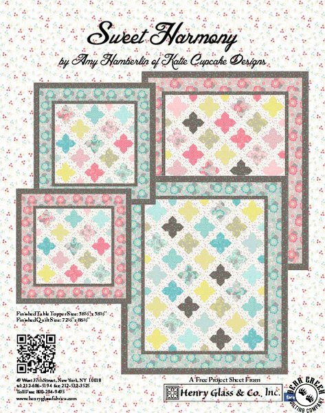 Sweet Harmony Free Quilt Pattern