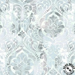 Studio E Fabric You Damask! 118 Inch Wide Backing Fabric Damask Ice