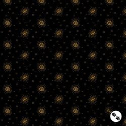 Andover Fabrics Espresso Polka Rose Black Andover Fabrics Espresso Polka Rose Black