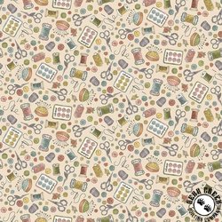 Andover Fabrics Atelier Notions Cream Andover Fabrics Atelier Notions Cream