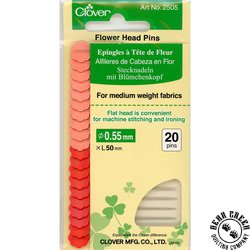 Clover Flower Head Pins - RED