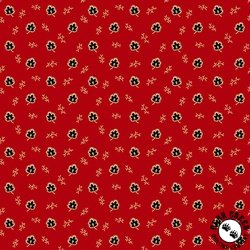 Andover Fabrics Carolina Acorn Leaf Red Andover Fabrics Carolina Acorn Leaf Red