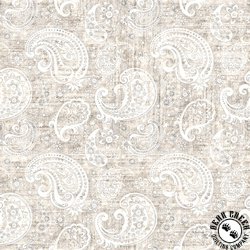 QT Fabrics American Tapestry Paisley Gray