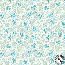 Benartex Seaside Garden Heather Aquamarine Benartex Seaside Garden Heather Aquamarine