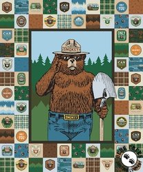 Riley Blake Designs Only You Smokey Bear Panel