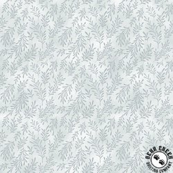 Hoffman Fabrics Midnight Perch Ferns Gray/Silver