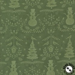 Moda Winter Friends Winter Damask Spruce