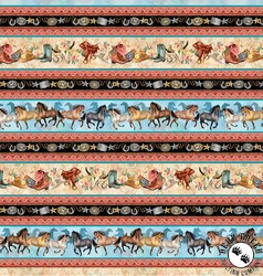 Benartex Gone Country Stripe Muli Benartex Gone Country Stripe Muli