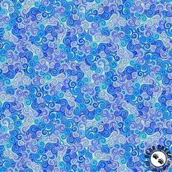Timeless Treasures Escapade Scroll Purple