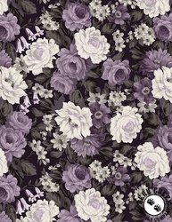 Wilmington Prints Blackberry Bramble Packed Floral Purple Multi Wilmington Prints Blackberry Bramble Packed Floral Purple Multi
