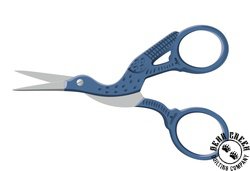 Lori Holt Vintage Stork Embroidery Scissors - DENIM BLUE