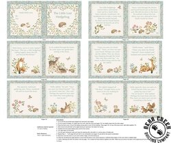 Northcott Woodland Heart Book Panel