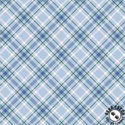 Benartex Woodland Wonderland Plaid Wonderland Blue Benartex Woodland Wonderland Plaid Wonderland Blue