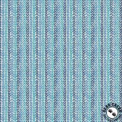 Windham Fabrics Clover and Dot Leaf Stripe Denim