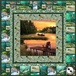 Lakeside Reflections Free Quilt Pattern by SPX Fabrics