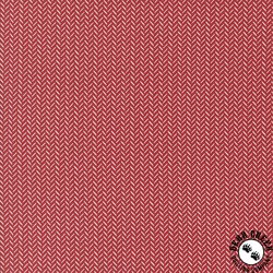 Moda Berry And Pine Yule Herringbone Cranberry