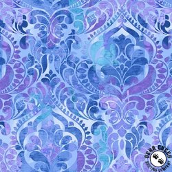 Studio E Fabric You Damask! 118 Inch Wide Backing Fabric Damask Blue/Violet Studio E Fabric You Damask! 118 Inch Wide Backing Fabric Damask Blue/Violet