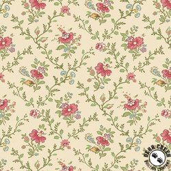 Andover Fabrics Ayla Lattice Flowers Rose