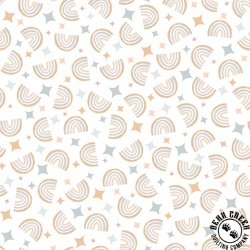 Maywood Studio Honey Bunny Rainbows White Maywood Studio Honey Bunny Rainbows White
