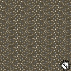 Windham Fabrics Oxford Flower Drops Brown