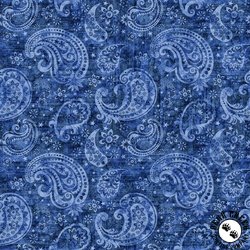 QT Fabrics American Tapestry Paisley Blue QT Fabrics American Tapestry Paisley Blue