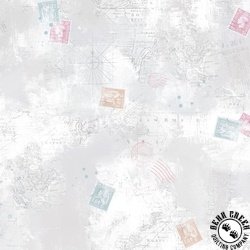 Clothworks Harmony Patchwork Light Pewter