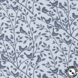 Moda Family Tree Birds and Branches Monotone Mist Moda Family Tree Birds and Branches Monotone Mist