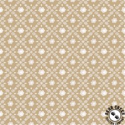 Windham Fabrics Petal and Purr Garden Lattice Taupe