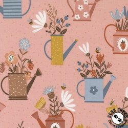 Moda Blossoms and Blooms Watering Cans Petal