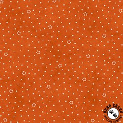 Maywood Studio Spooky Stitches Star Dot Orange