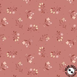 Marcus Fabrics Woolly Whims Floral Pink Marcus Fabrics Woolly Whims Floral Pink