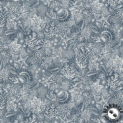 Andover Fabrics High Tide Reef Dark Blue