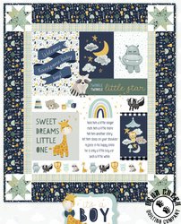 It's A Boy (Navy) Free Quilt Pattern