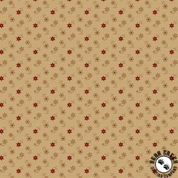 Marcus Fabrics Dear Scarlet Flowers Everywhere Beige Marcus Fabrics Dear Scarlet Flowers Everywhere Beige