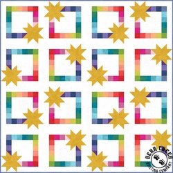 Shadow Play Super Star Spectrum Free Quilt Pattern
