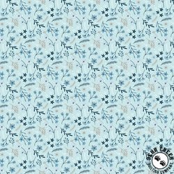 Riley Blake Designs Winter Magic Floral Aqua Riley Blake Designs Winter Magic Floral Aqua