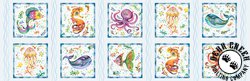 P&B Textiles Happy Ocean Life Blocks Blue