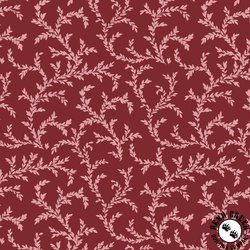 P&B Textiles Victoria Vines Red/Pink