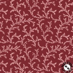 P&B Textiles Victoria Vines Red/Pink