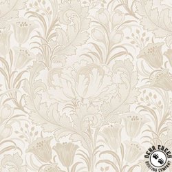Marcus Fabrics Nouveau 108 Inch Wide Backing Fabric Floral with Acanthus Leaves Cream Marcus Fabrics Nouveau 108 Inch Wide Backing Fabric Floral with Acanthus Leaves Cream