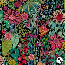 Windham Fabrics Twilight Dance Black - COTTON CANVAS Windham Fabrics Twilight Dance Black - COTTON CANVAS
