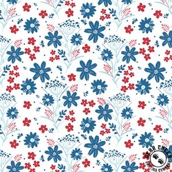 Riley Blake Designs Firework Fields Main White Riley Blake Designs Firework Fields Main White