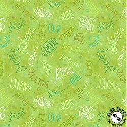 Windham Fabrics Noteworthy Aspirations Lime