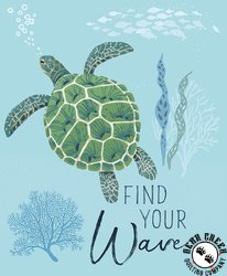 Riley Blake Designs Free As The Ocean Find Your Wave Panel