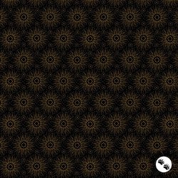 Andover Fabrics Espresso Sunburst Black