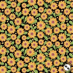 Blank Quilting Nature's Symphony Flowers Black Blank Quilting Nature's Symphony Flowers Black